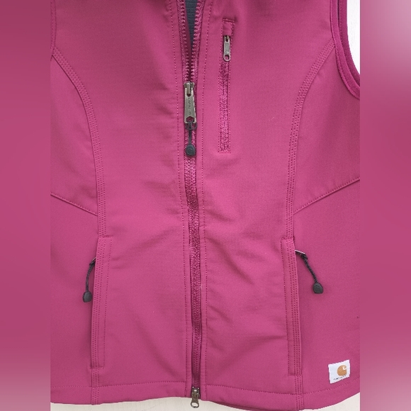 Carhartt Denwood Softshell Vest Raspberry Pink Ladies Sz XSmall - Picture 7 of 11